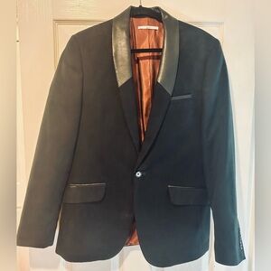 Calvin Klein Mens Suade leather blazer